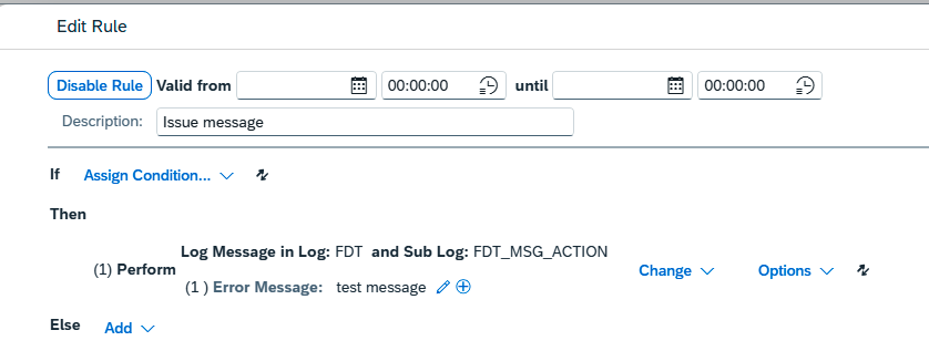 Message Action