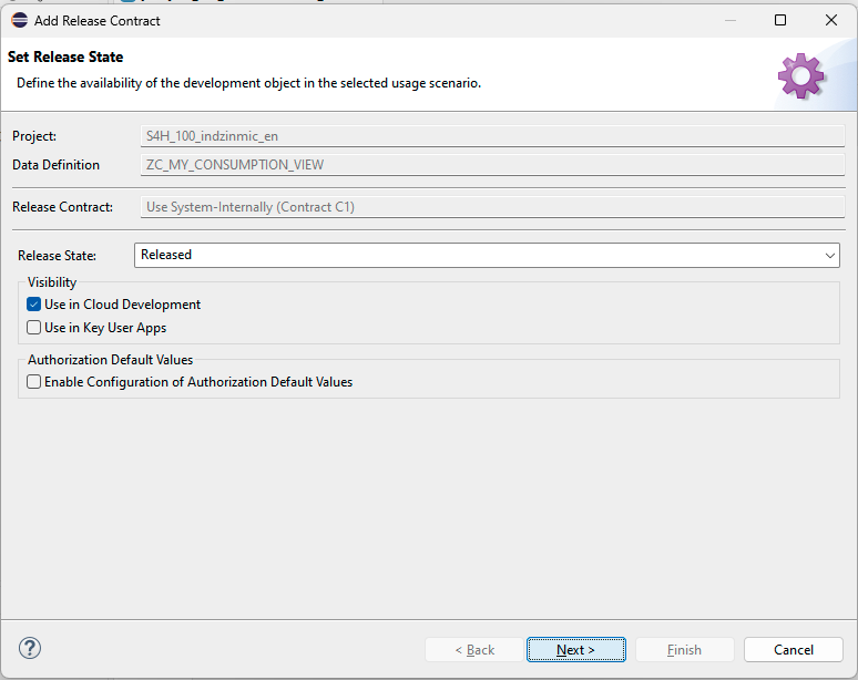 Set C1 contract – Step 2